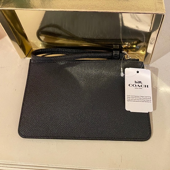 BRAND NEW - Never Used Coach Star Glitter Wristlet - Midnight Blue Color - Picture 6 of 9